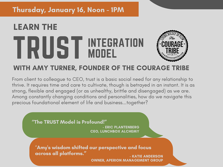 FREE Lunch & Learn: Trust Model with Amy Turner of the Courage Tribe